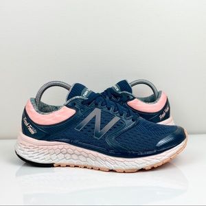 New Balance Fresh Foam 1080v7 Blue & Pink Women's Athletic Running Shoes Size 8